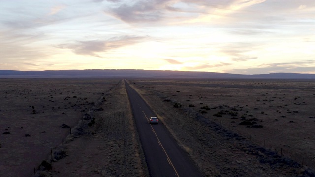 乡村沙漠公路场景视频素材