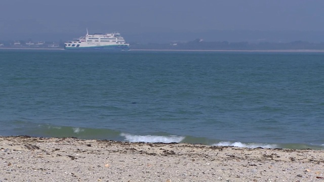 空的怀特岛海滩视频素材