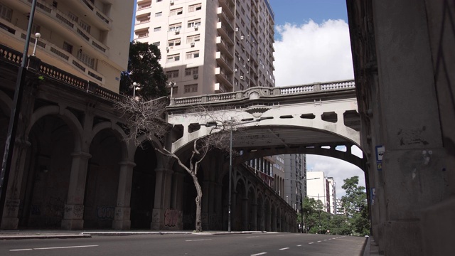 阿雷格里港的街道被隔离视频素材