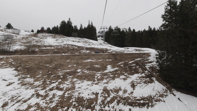 瑞士滑雪缆车视频素材