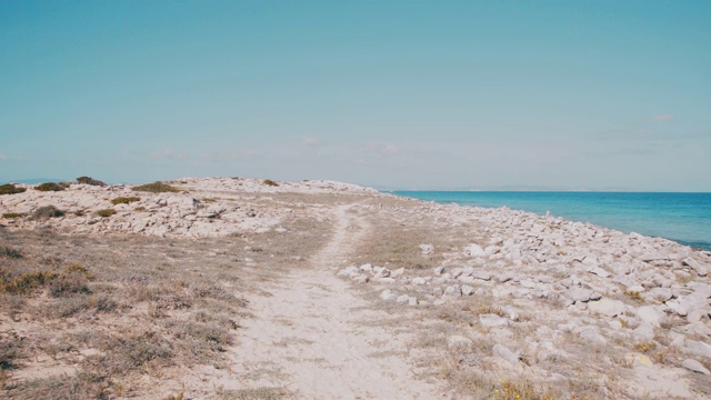 巴利阿里岛Formentera岩石自然视频素材