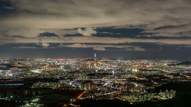 首尔的夜景视频素材