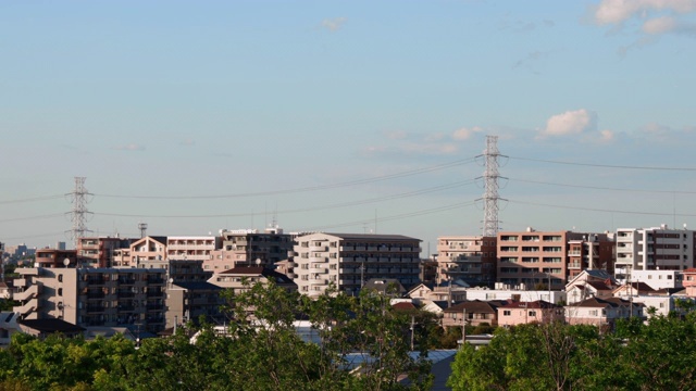 横滨郊区的住宅区视频素材