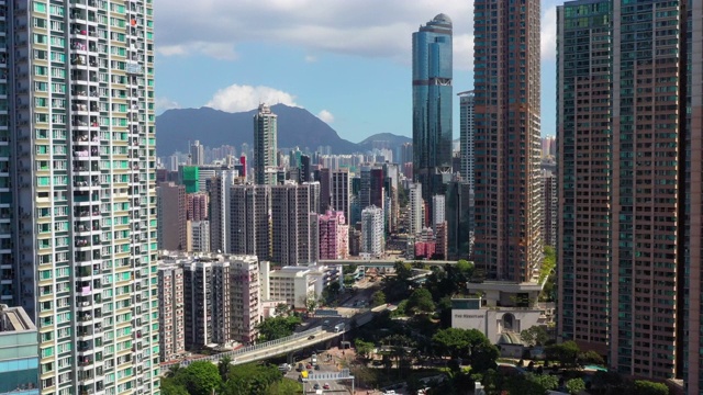 香港住宅区鸟瞰图视频素材