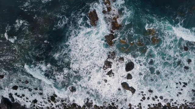 空中海浪，空中背景视频素材