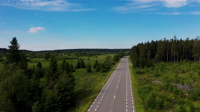 德国市区道路鸟瞰图视频素材