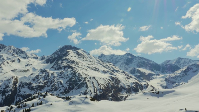 雪山驾驶视图4k视频素材