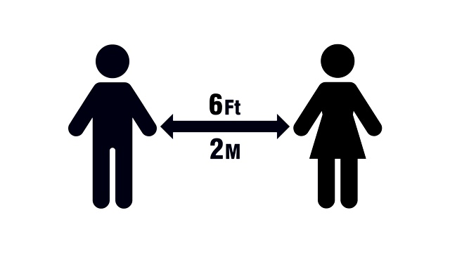人们为了社交距离而彼此分开，以避免接触病毒、细菌和其他致病病原体视频下载