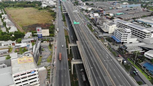 城市交通枢纽道路与汽车运动视频素材