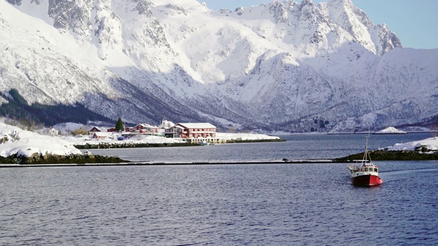 罗浮敦岛冬季海滨美景视频素材