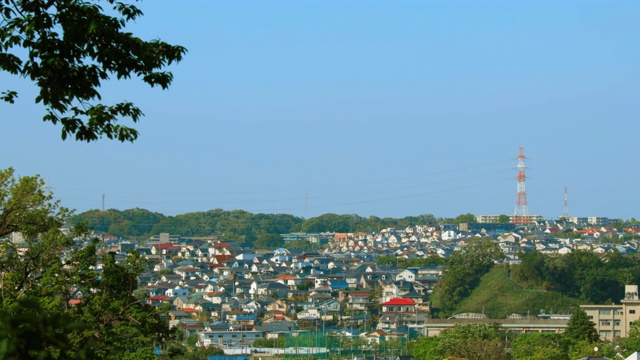 横滨郊区的住宅区视频素材