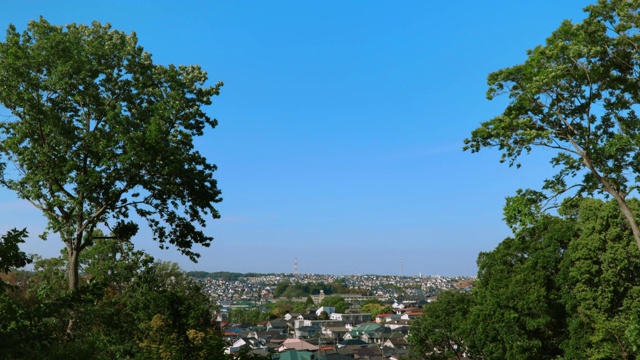 横滨郊区的住宅区视频素材