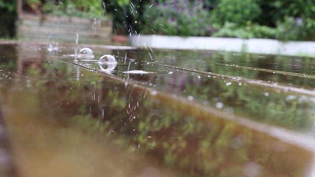 雨滴滴进水坑里视频下载