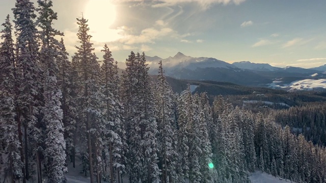 科罗拉多雪山的壮丽景色视频素材