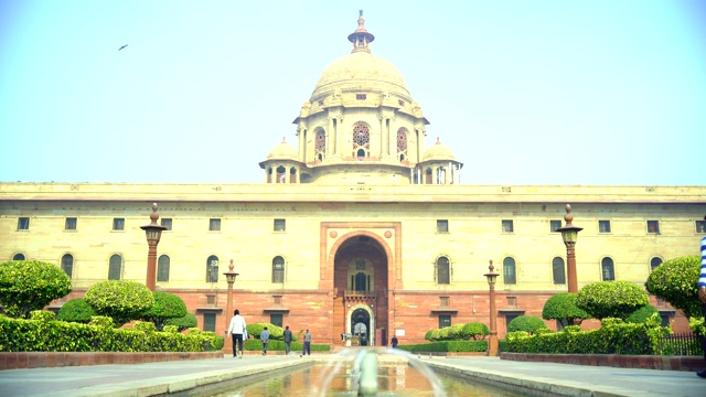 Rashtrapati bhavan(总统府)视频素材