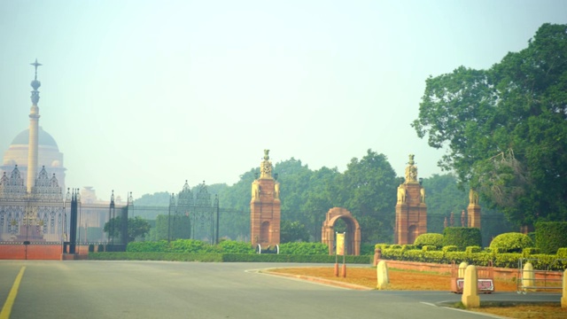 Rashtrapati bhavan(总统府)视频素材