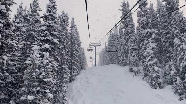 碲化物科罗拉多在大雪中升起视频素材