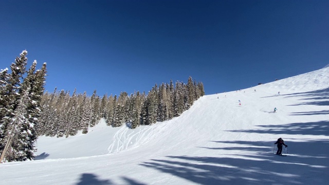 对于滑雪者和滑雪板爱好者来说，这是一个伟大的日子视频素材