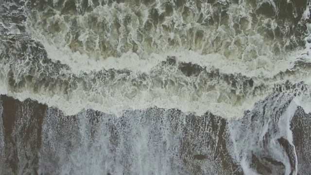 海面背景与汹涌的海浪视频素材