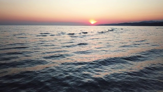 在海上日落视频素材