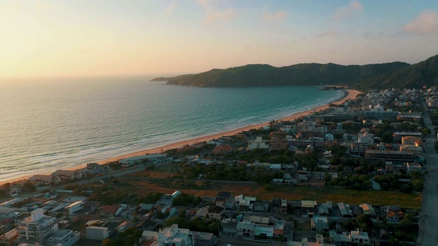 日出南美巴西热带海滩视频素材