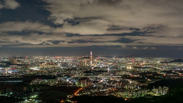 首尔的夜景视频下载