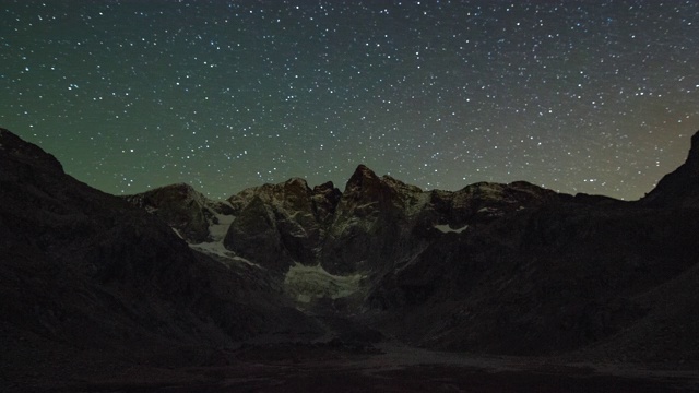 法国比利牛斯国家公园Vignemale山的星夜。视频素材