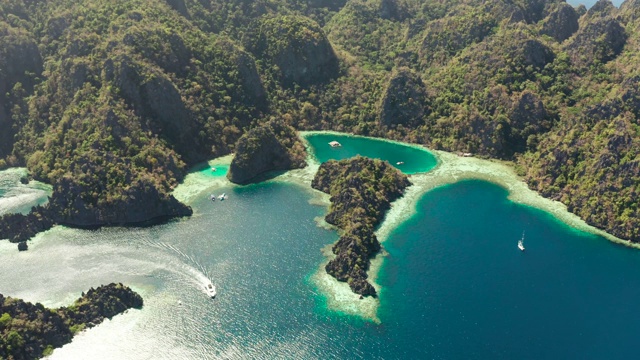 热带岛屿Busuanga，巴拉望，菲律宾视频素材