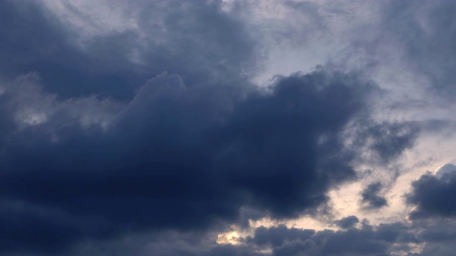 风暴Cloudscape背景，时间流逝视频素材