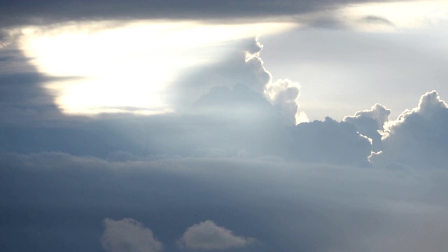 风暴Cloudscape背景，时间流逝视频素材