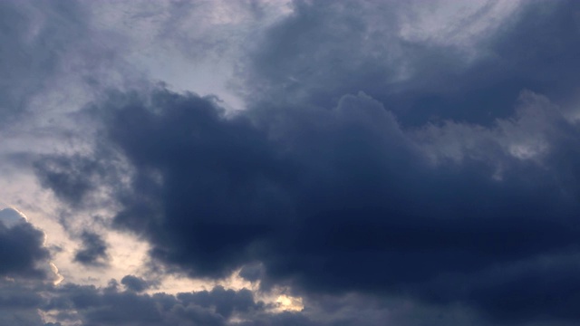 风暴Cloudscape背景，时间流逝视频素材