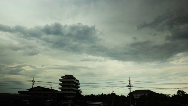 时间流逝天空在傍晚。视频素材