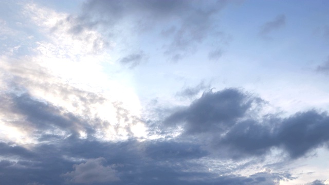 风暴Cloudscape背景，时间流逝视频素材