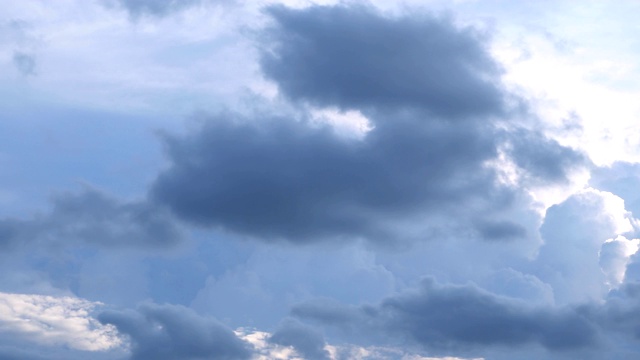 风暴Cloudscape背景，时间流逝视频素材