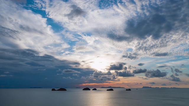 日落在海上尖峰股票视频视频下载