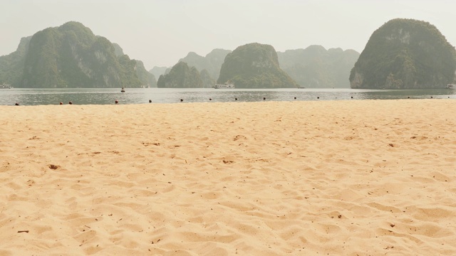 下龙湾海滩。越南视频素材