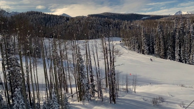 美国科罗拉多州的造雪机视频素材