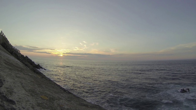 海岸上的日落视频素材