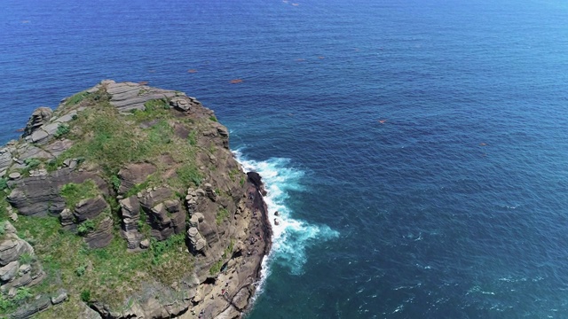 永美丽海滩/西浦浦，济州岛，韩国视频素材