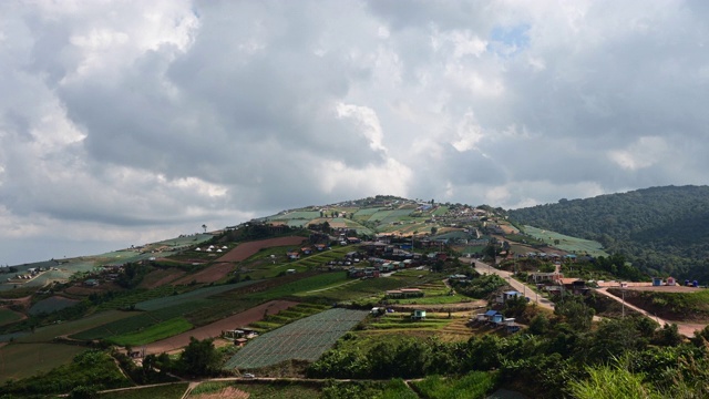 4K时间流逝，富塔伯克峰的看法，热门旅游景点，碧差汶，泰国视频素材