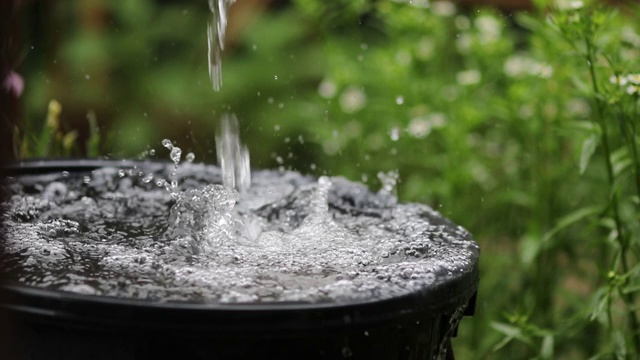 下雨的一天。雨季的概念。视频素材