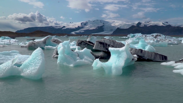 冰岛Jokulsarlon湖的美丽景色视频素材