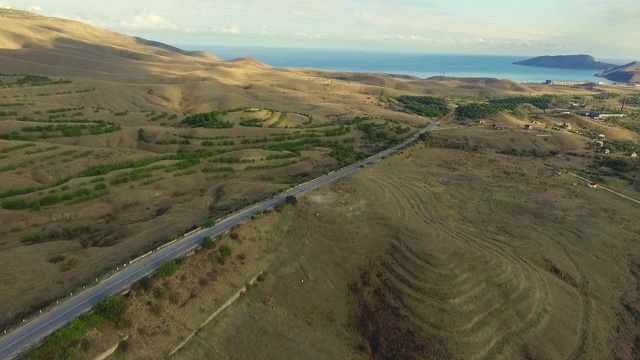 《沙漠与道路视频素材