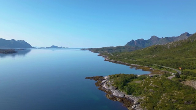 飞越峡湾视频素材