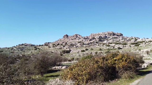 El Torcal de Antequera, Andalusia, Spain，在Antequera, Malaga省。视频素材