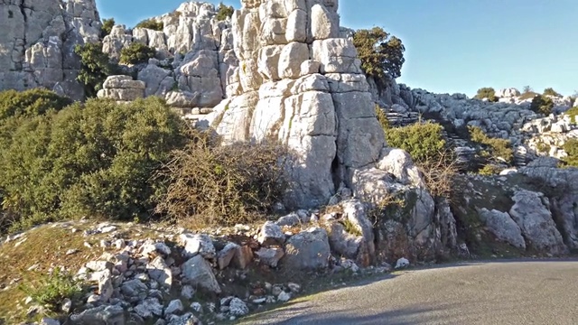 El Torcal de Antequera, Andalusia, Spain，在Antequera, Malaga省。视频素材