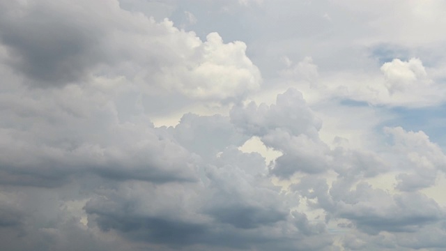 4K乌云在下雨前的时间间隔视频素材