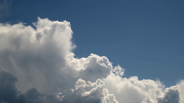 积云雨云移动天空视频素材