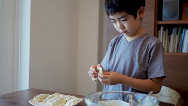 男孩做饺子视频下载