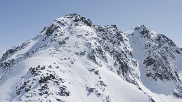 山区冬季瑞士近距离天线4k视频素材